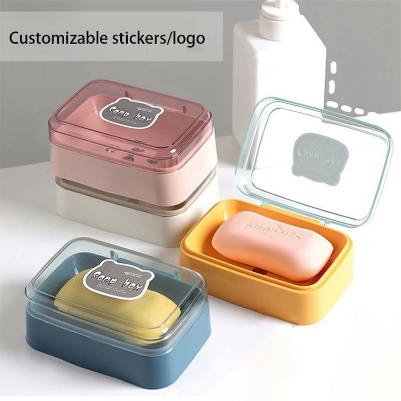 Portable plastic waterproof soap box