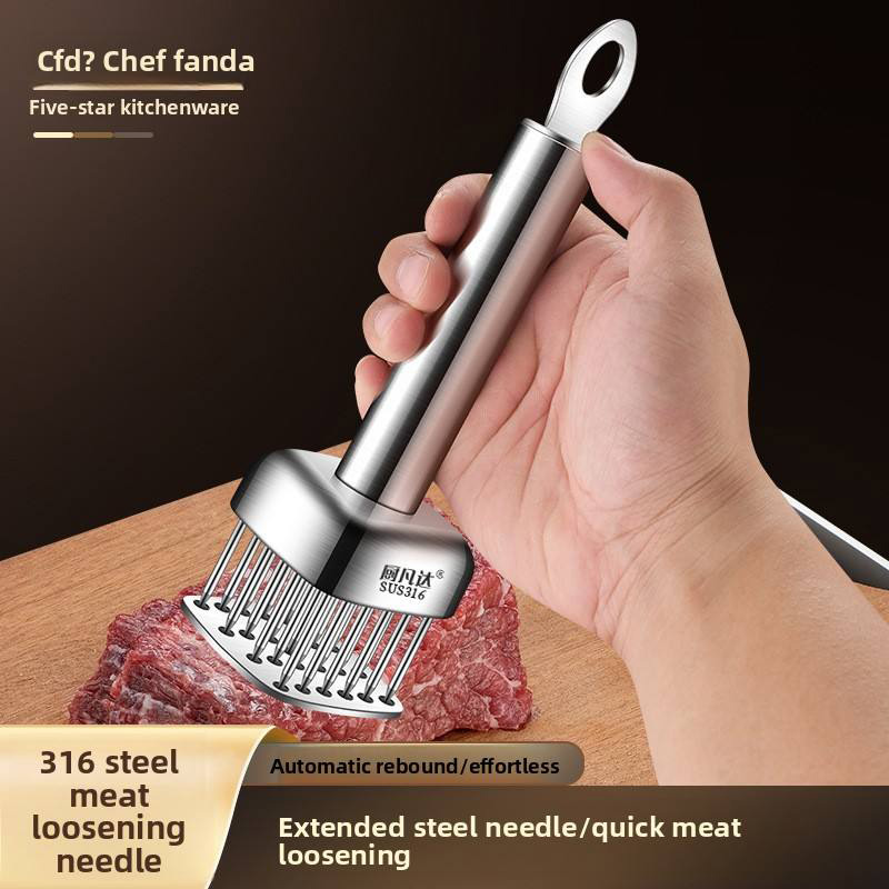 Tenderizing needle steak needle