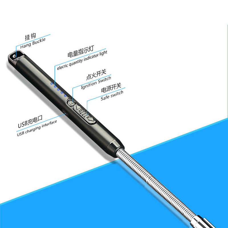 Windproof lighter pulse arc